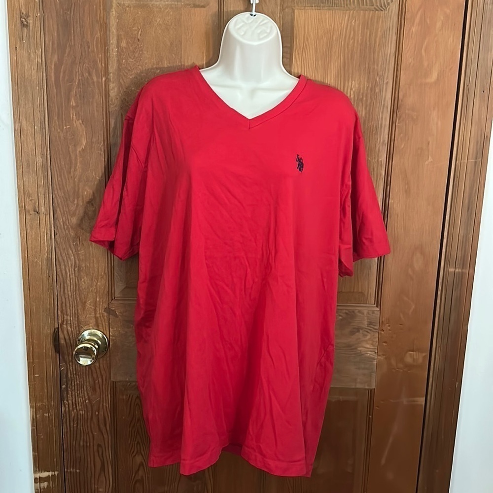 U.S Polo Assn Men’s Red Embroidered TShirt Size XL